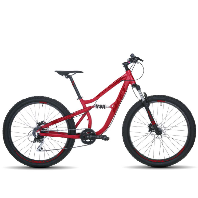 27.5 Inch Mountain Bike for Ages 150 cm Disc Brakes,  21 Speed Circuit, Full Suspension